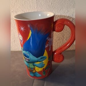 Hobby Lobby Red and Blue Trolls Holiday Mug